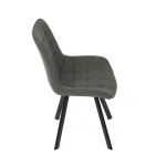 Jídelní židle, šedá, látka vintage, HC-V3066 GREY3