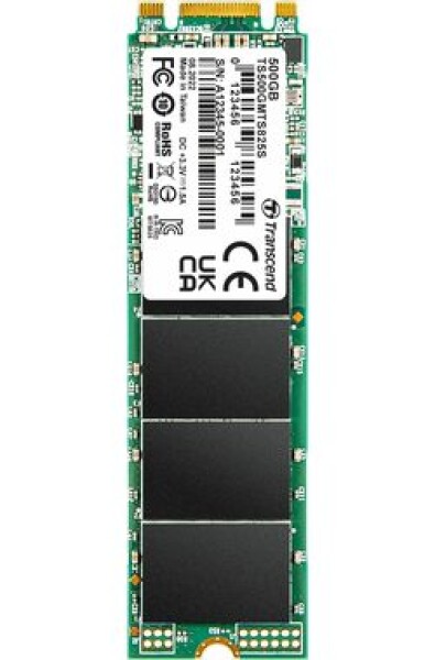 Transcend MTS825S 500GB / M.2 2280 SATA / RW: 530/480 MBps / IOPS: 55K/75K / MTBF 2.0mh / 3y (TS500GMTS825S)