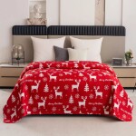 Vánoční deka se soby Šířka: 170 cm | Délka: 210 cm