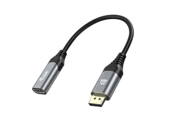 Equip / Redukce DisplayPort - HDMI / 4K / 60 Hz / 0,15 m / černá, šedá (133445)