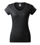Fit V-neck tričko dámské ebony gray L