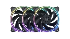 InWin Sirius Loop RGB PWM 3ks černá / 120mm / 27 dB @ 1800 RPM / Long Lifespan Sleeve Bearing / 50 CFM / 3-Pin + 4-Pin (ASL120FAN-3PK)