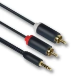 Mercodan Audio kabel Jack 3,5 mm - 2x RCA 2m / Audio kabel / Stereo / 2 m (153212020)