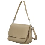 Stylová dámská kožená crossbody kabelka Keolla, béžová