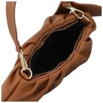 Módní dámská kožená kabelka do ruky Antini, koňaková