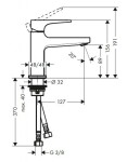 HANSGROHE - Metropol Umyvadlová baterie s výpustí Push-Open, chrom 74500000