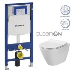 GEBERIT Duofix bez tlačítka + WC CERSANIT CLEANON CITY 111.300.00.5 CI1