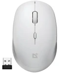 Auris MB-027 bílá / Bezdrátová optická myš / Tichý klik / 800/1200/1600 DPI (52028)