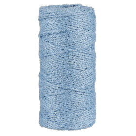 Ib Laursen Jutový provázek Light Blue 100 m, modrá barva, textil