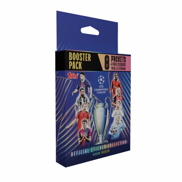 Topps Champions League 2025 Eco Pack - 8 balíčků + 1 mini promo