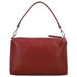 Trendy dámská kožená kabelka na rameno Annisa, tmavě červená