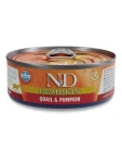 ND Pumpkin Cat Quail Pumpkin 70 g / Konzerva pro kočky / dospělé kočky / s dýní