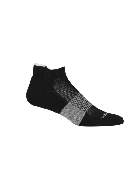 Pánské merino ponožky ICEBREAKER Mens Multisport Light Micro, Black/Snow/Metro Heather velikost: 42-44 (M)