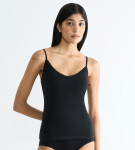 Sloggi GO Daily Cotton – Špagetový top z kartáčované organické bavlny Sloggi BLACK S