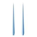 Ester & erik Svíčka Taper 32 cm – 59 Sky Blue – set 2 ks, modrá barva, vosk
