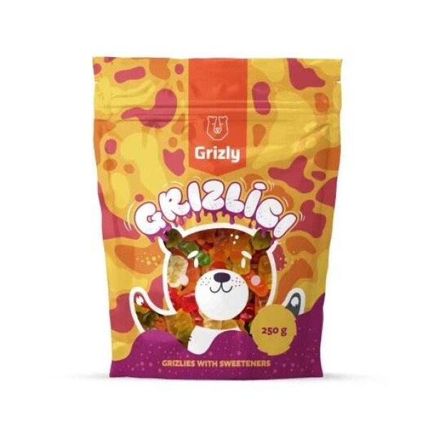 GRIZLY Grizlíci se stévií XXL 250 g