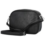 Trendy dámská koženková crossbody kabelka Teressa, černá