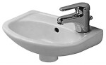 DURAVIT - Duraplus Umývátko Compact s přepadem, 37x27 cm, bílá 0797350000