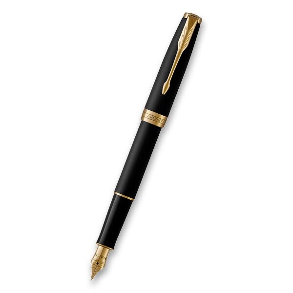 Parker Sonnet Matte Black GT - plnící pero, hrot F