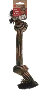 Flamingo Joe Hračka pro psy Lano maskáčové 35cm (FLA-522725)