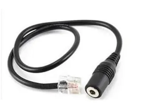 WELL Mairdi MRD-QD172 černá / Redukce / RJ9 na 3,5 mm jack / 0,8 m / pro telefony Yealink (10000218)