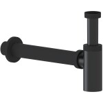CERANO - Sifon umyvadlový - 5/4" - plast - DN40 - černá matná - 30 cm