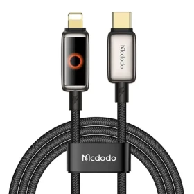 Mcdodo CA-6670 černá / Datový kabel / USB-C(M) / Lightning(M) / PD 36W / 1,2 m (CA-6670)