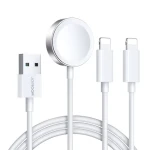 Joyroom S-IW007 3-in-1 kabel USB-A - nabíječka pro Apple Watch + 2x Lightning 1.2m bílá (6956116771294)