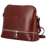 Luxusní dámská kožená crossbody Lukas, hnědá