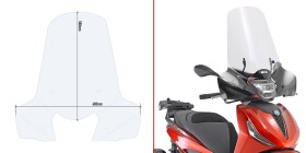 A5616A montážní sada plexi Piaggio Beverly 300-400 Hpe (21-25) pro plexi 5616A nebo 5621A