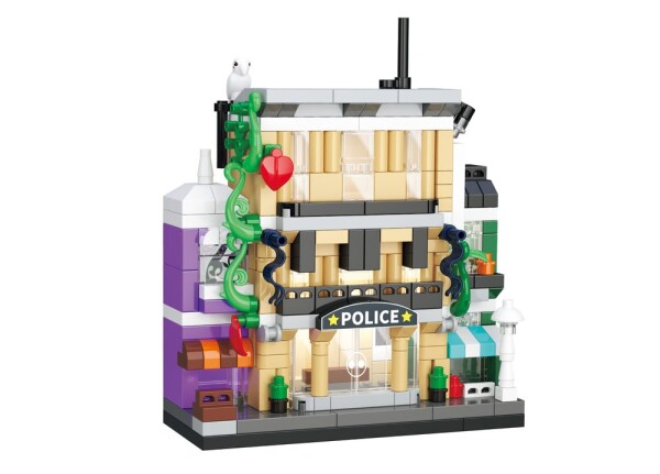 KOCO Stavebnice Policejní stanice 309 dílků 8x3,5x9,5 cm, KOCO, W039573