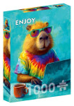 Puzzle Cool kapybara 1000 dílků