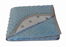Tomi deka Minky hvězda 78x78 cm - modrá