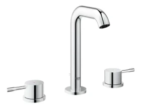 Grohe Essence New chrom / Tříotvorová umyvadlová baterie / Velikost M / Keramická kartuše (20296001)