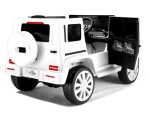 Mamido Dětské elektrické autíčko Mercedes G500 bílé