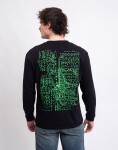 Tričko Edwin Synthetic TS LS Black garment washed