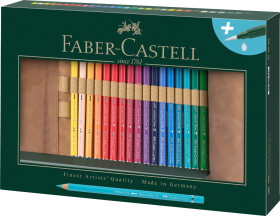 Faber-Castell Albrecht Durer sada 30 ks v rolovacím penálu, vodou