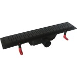 HOPA - Odtokový žlab STANDARDline BLACK - Rozměr A - 100, Varianta roštu - Medium OLPZLABST99BM
