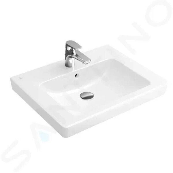 VILLEROY & BOCH - Subway 2.0 Umyvadlo s přepadem, 650x470 mm, s CeramicPlus, alpská bílá 711365R1