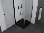 MEXEN/S - Pretoria sprchový kout 80x80, transparent, černá + sprchová vanička včetně sifonu 852-080-080-70-00-4070B