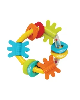 PLAYGRO Kousací chrastítko triangl