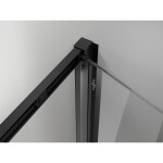 MEXEN/S - Exo sprchový kout skládací dveře 90 x 85, transparent, černá 816-090-085-70-00