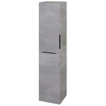 Dřevojas - Vysoká skříň s košem na prádlo DOS SVD2K 35 - D01 Beton / Úchytka T07 / D01 Beton / Levé 210519I