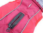 Doral bunda pro psa s kožíškem Barva: Červená, Délka zad (cm): 27, Obvod hrudníku: 30 - 34 cm