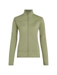 Dámská merino mikina ICEBREAKER Wmns 300 RealFleece Descender LS Zip, Lichen velikost: S