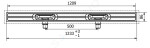 I-Drain - Linear 72 Nerezový sprchový žlab, délka 1200 mm, dvojsifonový s hydroizolací ID5M12002X1