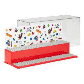Herní sběratelská skříňka LEGO ICONIC červená