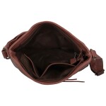 Stylová dámská koženková crossbody kabelka Herta, vínová