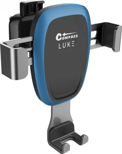 Compass LUKE-A modrá / Držák telefonu do auta / do mřížky ventilace / gravitační úchyt / nastavitelný úhel