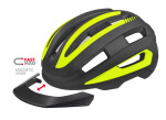 Cyklistická přilba TAKE-OFF, černá/žlutá fluo mat (pro obvod hlavy 58-61 cm)